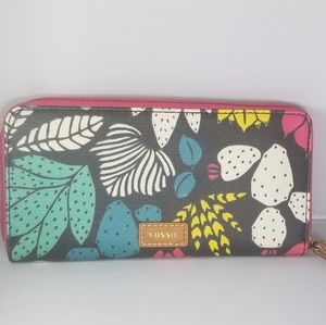 Fossil Eliza Dark Floral Wallet